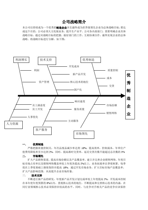 公司战略简介