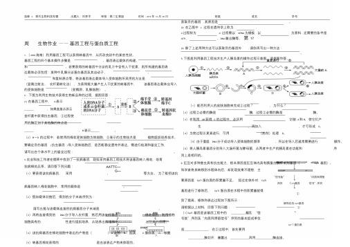 基因工程与蛋白质工程试题(最新)