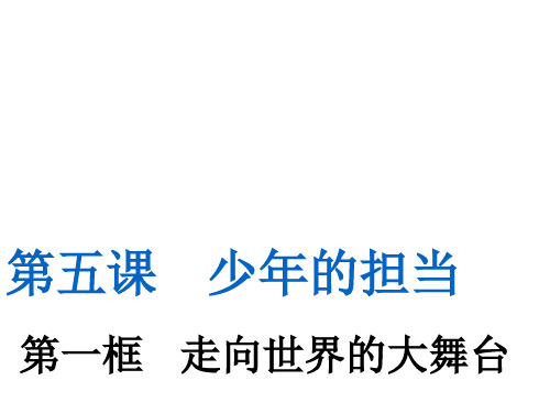 人教部编版道德与法治九年级下册5.1 走向世界大舞台 课件 共27张PPT