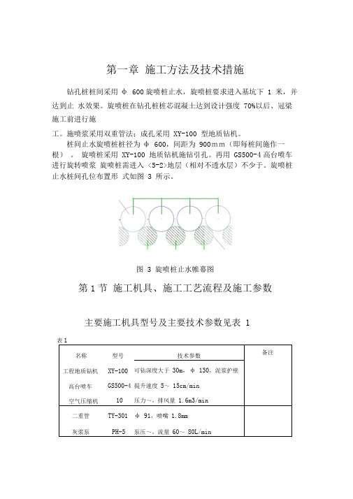 双管高压旋喷桩方案