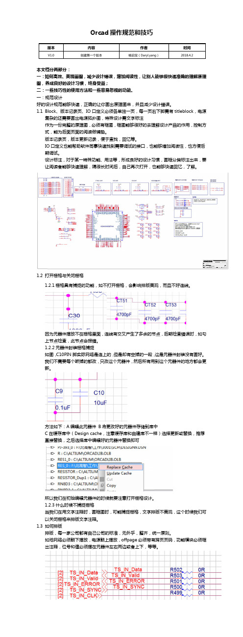 Orcad操作规范和技巧