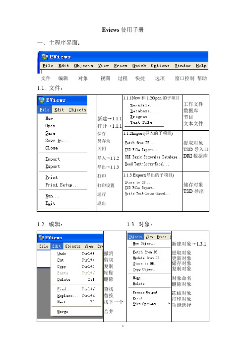 Eviews使用手册1