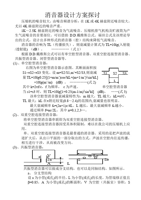 空调压缩机消声器设计方案探讨