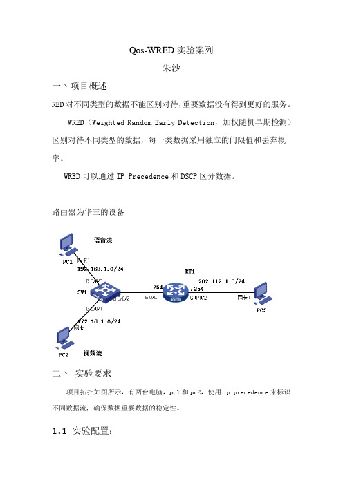 Qos-WRED实验案列