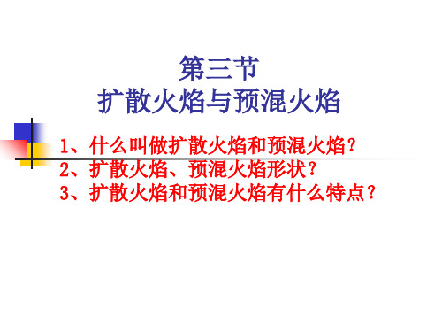 第三节-扩散火焰与预混火焰讲解学习