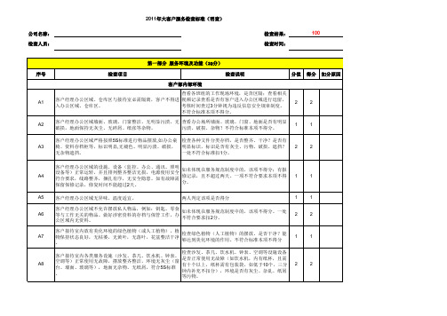 大客户明查问卷模板(9月份)