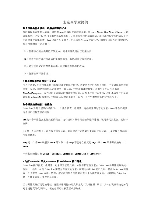 尚学堂Java培训40个Java集合面试问题和答案