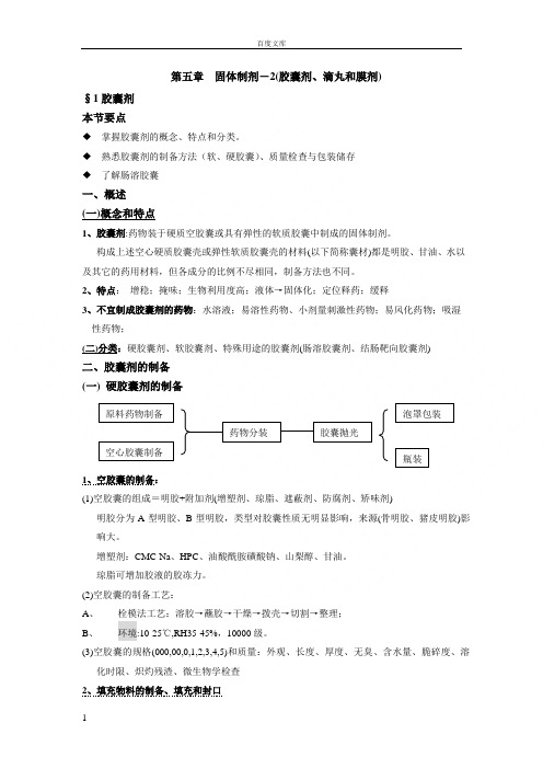 第五章固体制2(胶囊剂滴丸和膜剂)