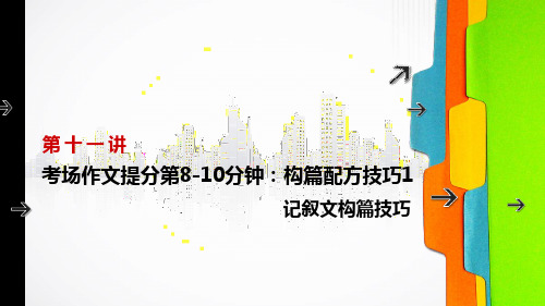 六年级下册语文小升初作文课件-构篇技巧1 记叙文构篇技巧-部编版(共16张PPT)