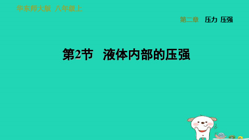 八年科学上册第2章压力压强2《液体内部的压强》习题课件华东师大版