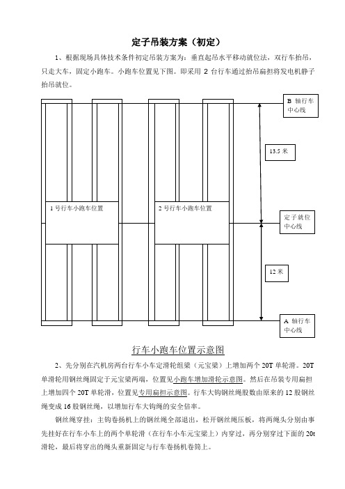 定子吊装方案初版