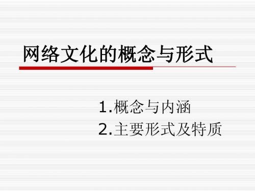 互联网与思想文化 课堂展示课件