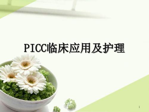 PICC临床应用及护理ppt课件