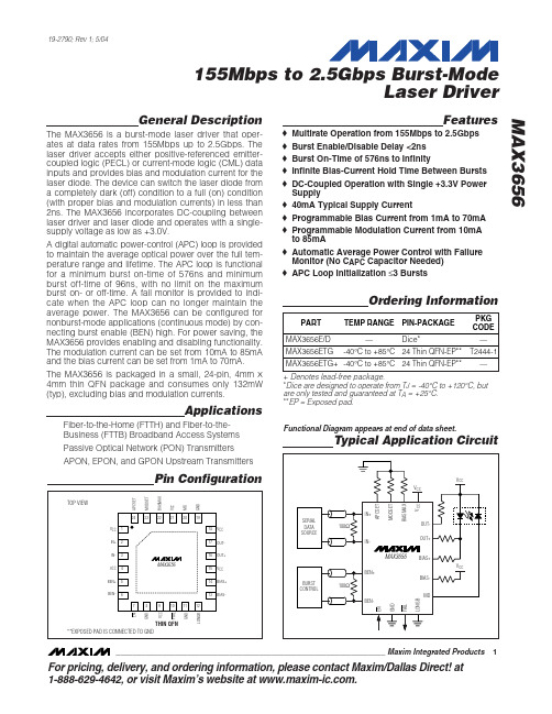 MAX3656ETG中文资料