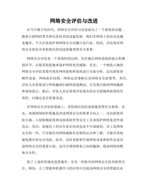 网络安全评估与改进