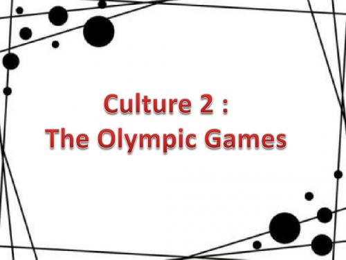 开心英语五年级下册Culture 2 The Olympic Games