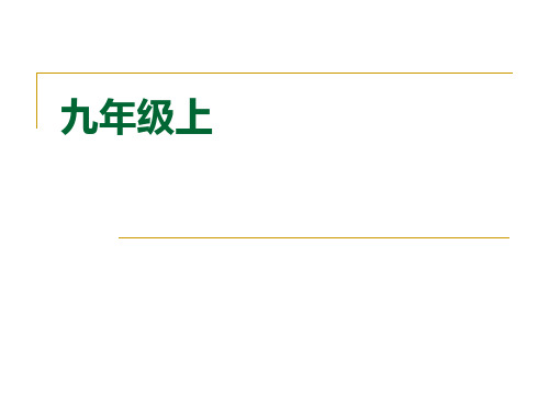 初三英语知识点总复习-(全一册)