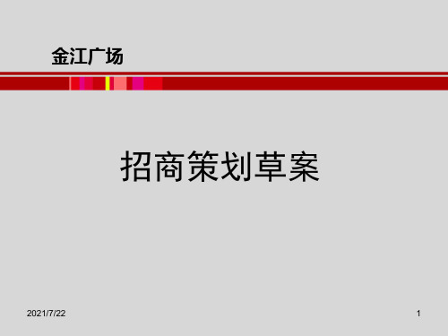 甘肃金江广场招商策划草案(34页)