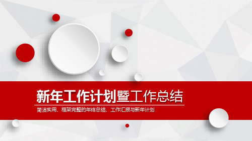 工作汇报年终总结 新年计划PPT模板  (163)