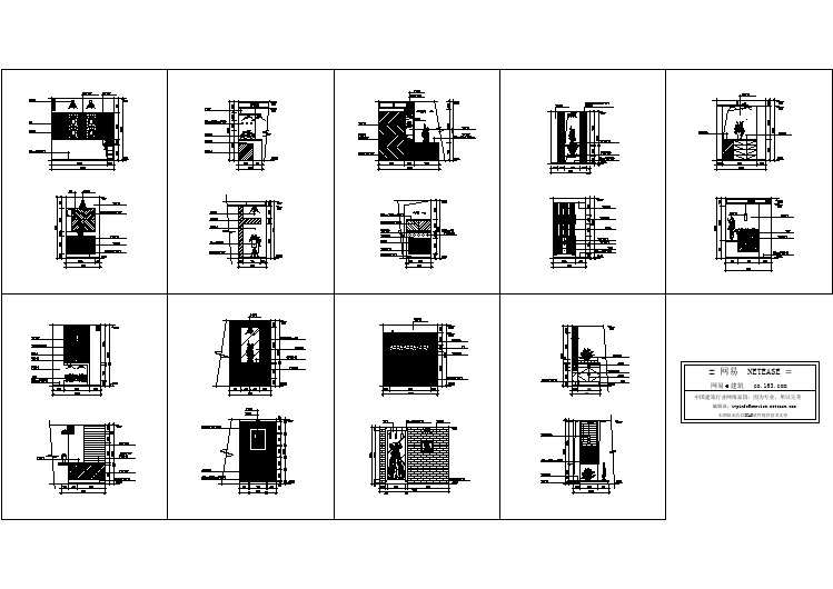 【CAD图纸】常用玄关图集1(精美设计图)