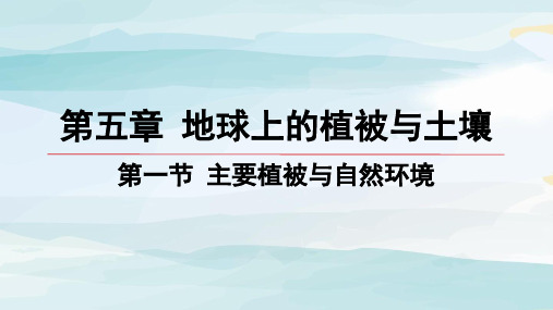 01-第一节 主要植被与自然环境高中地理必修第一册湘教版