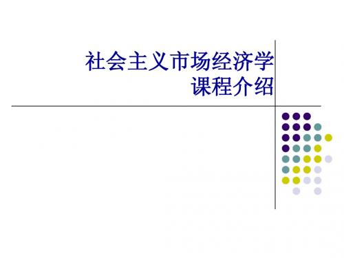 第一章社会主义市场经济导论定稿2011.2