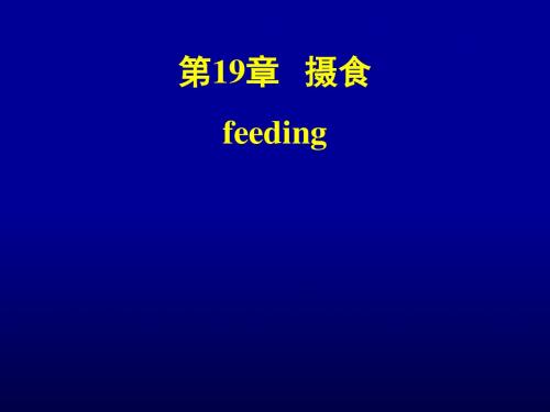 第19章摄食feeding-PPT精选文档