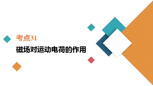 2021高考物理总复习课件(首选版)考点31 磁场对运动电荷的作用