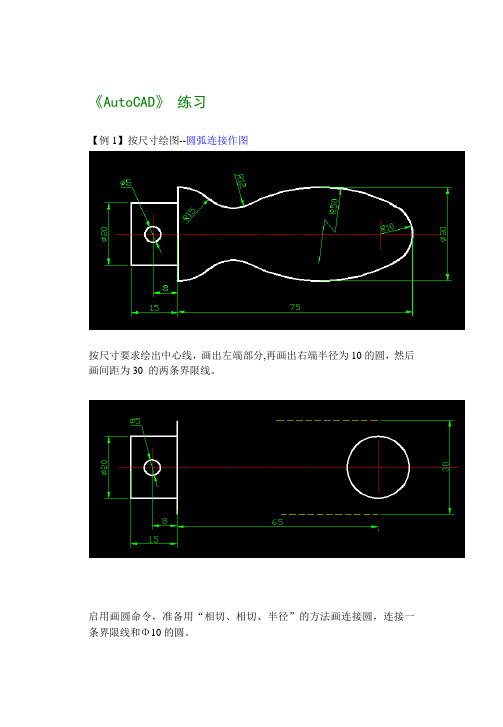 练习 手柄图 CAD