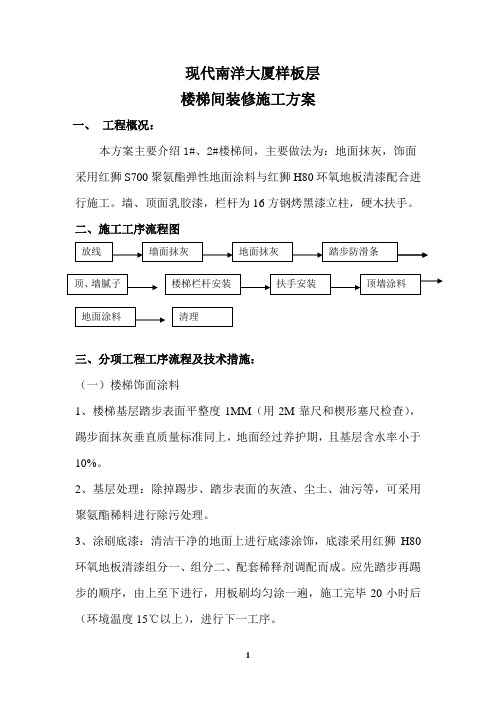 楼梯间施工方案