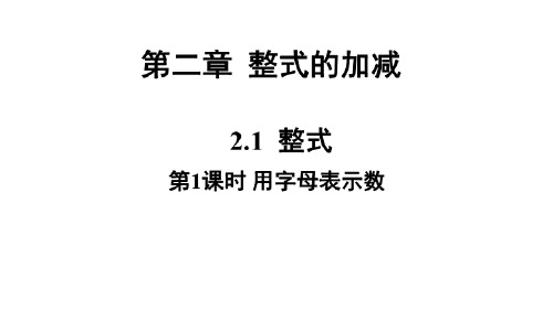 人教版七年级上数学课件：2.1用字母表示数(20张PPT)_2