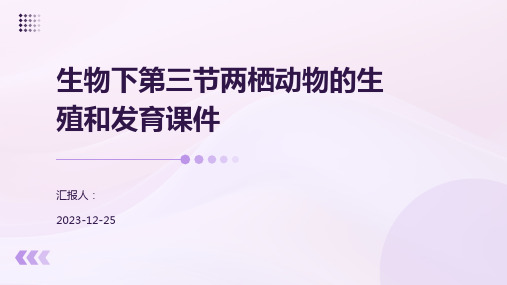 生物下第三节两栖动物的生殖和发育课件