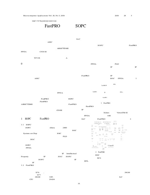 FastPRO平台在SOPC设计中的应用