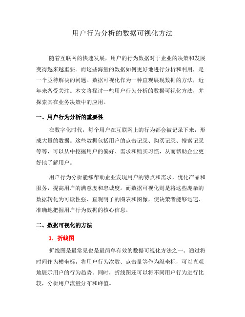 用户行为分析的数据可视化方法