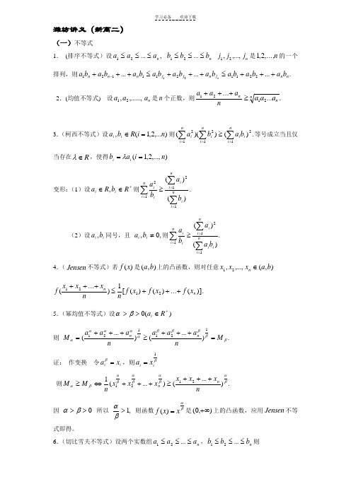 数学不等式(竞赛)