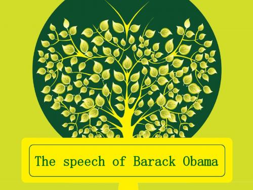 the speech of obama