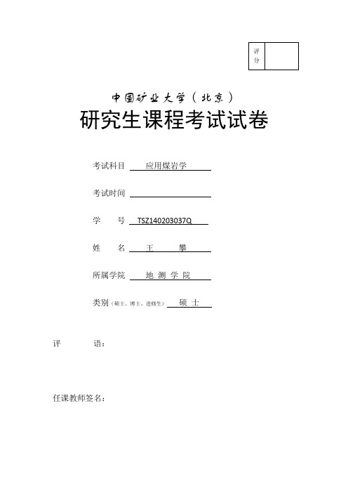 应用煤岩学-王攀