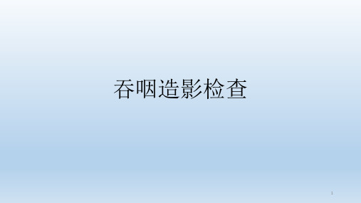 吞咽造影ppt课件