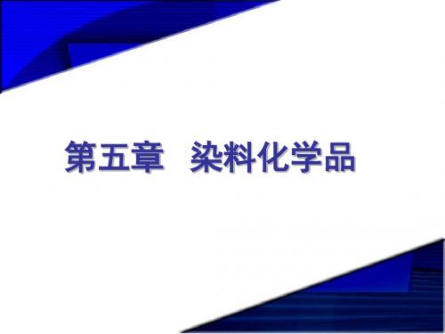 精细化学品合成技术-第6章-染料化学品解析