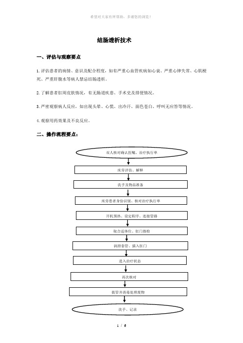 8、结肠透析技术