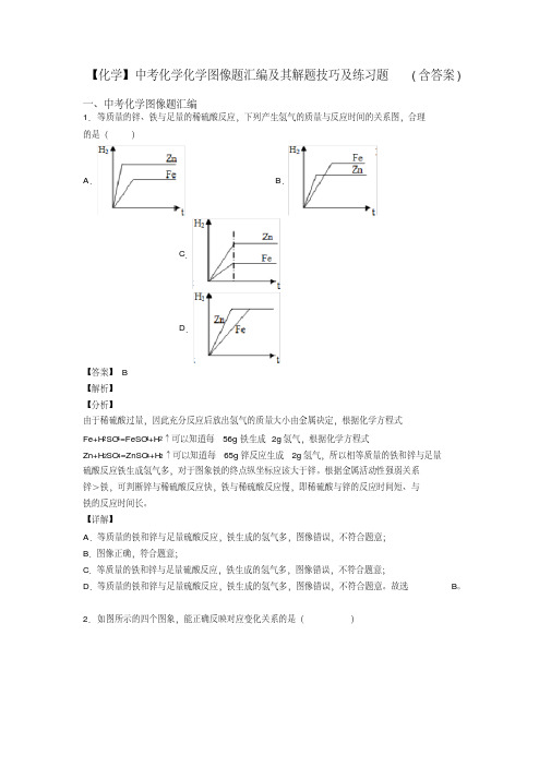 【化学】中考化学化学图像题汇编及其解题技巧及练习题(含答案)