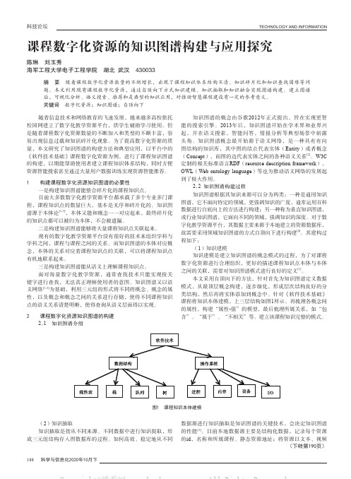 课程数字化资源的知识图谱构建与应用探究