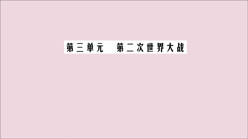 2020年高中历史第3单元第二次世界大战第1课1929～1933年资本主义经济危机课件新人教版选修3