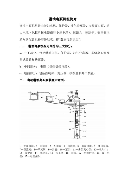 电潜泵简介