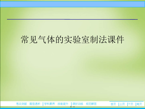 常见气体的实验室制法课件课件课件