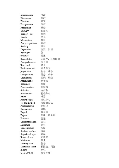 科技英语翻译专业词汇