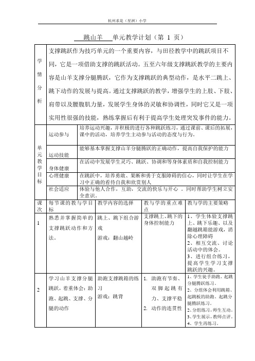 跳山羊5教学文档