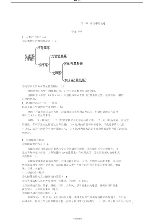 (湘教版必修1复习提纲)