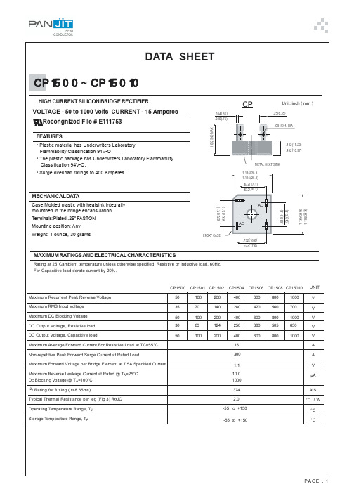 CP1501中文资料