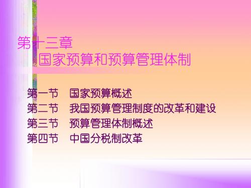 财政学第六版第13章PPT-PPT文档资料